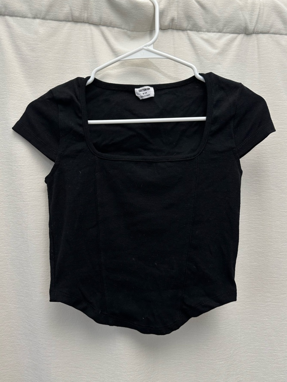 Cotton On Square Neck Black Women's Top